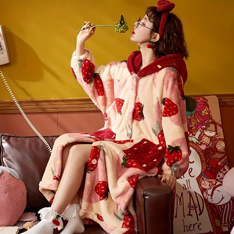 Strawberry Dream Blanket Robe™