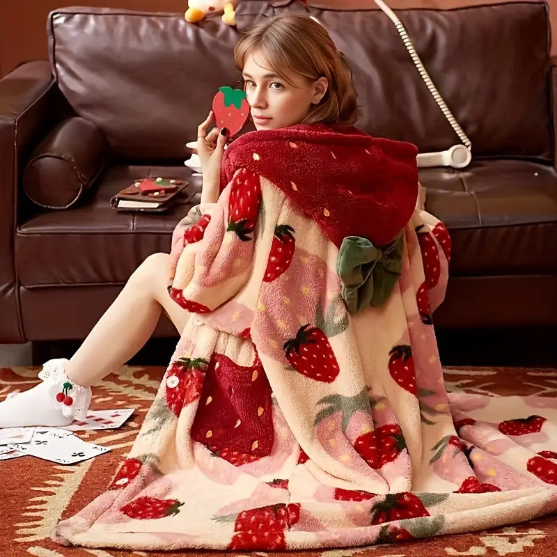 Strawberry Dream Blanket Robe™