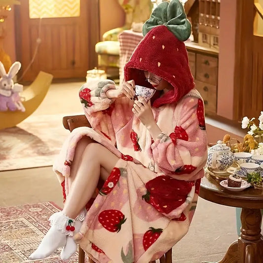 Strawberry Dream Blanket Robe™