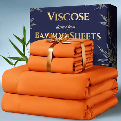 4pcs Bamboo Cooling Bedding