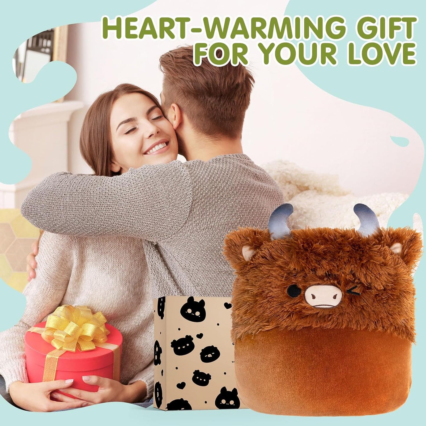 Highland Cow Hoodie Blanket™