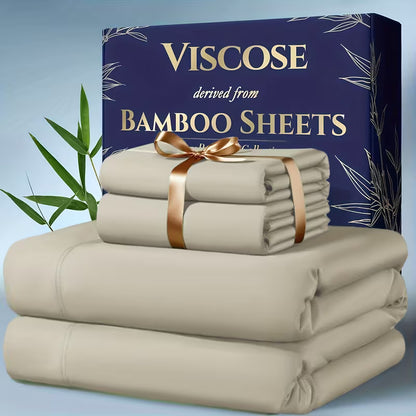 4pcs Bamboo Cooling Bedding